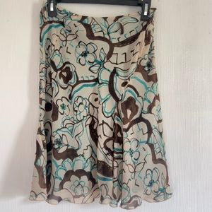 super pretty pattern midi skirt